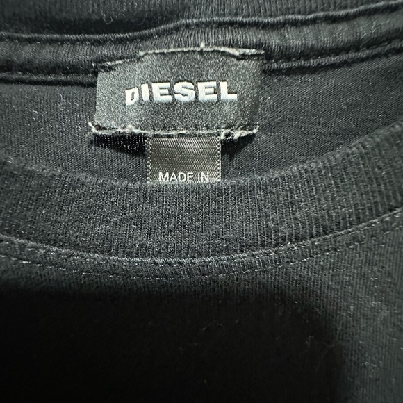 Diesel Y2K Black and Pink Short Sleeve Graphic Cat Brave Tee Size M - Picture 4 of 4